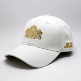 Future Looks Bright White and Gold Royal Crest Snapback Hat