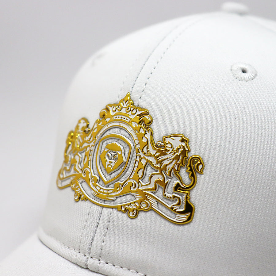 Future Looks Bright White and Gold Royal Crest Snapback Hat