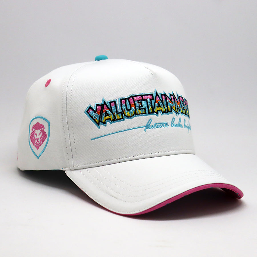 Future Looks Bright Valuetainment Orlando White and Teal Snapback