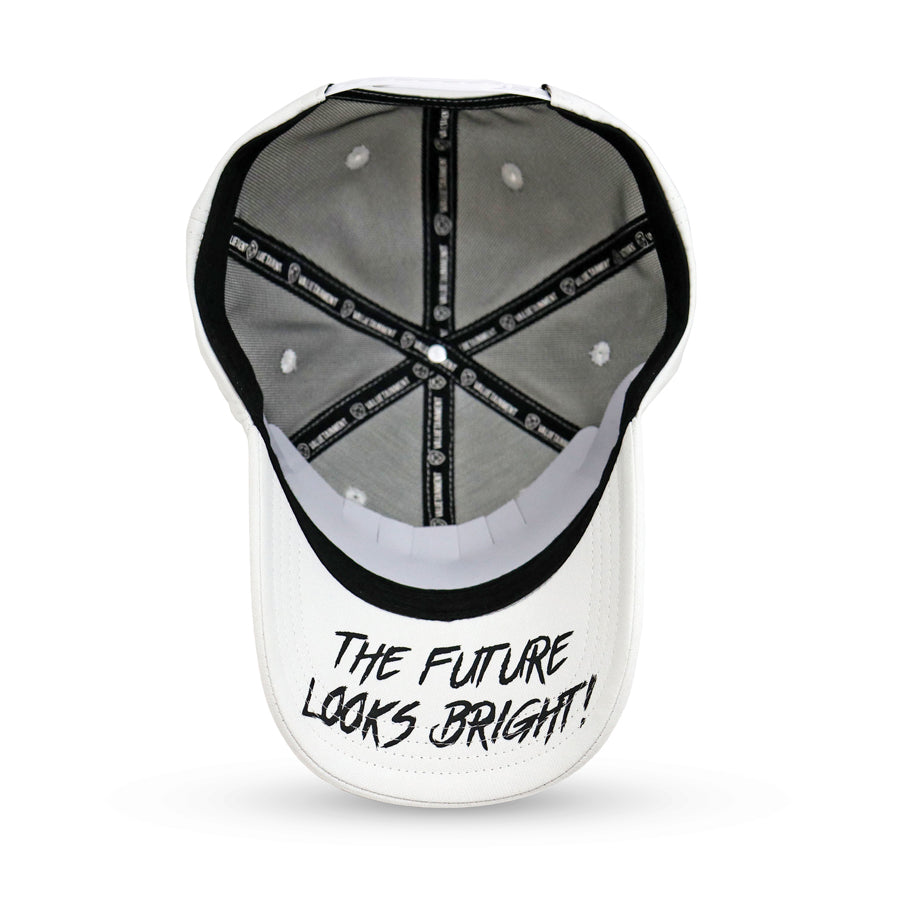 Future Looks Bright White & Black Snapback hat