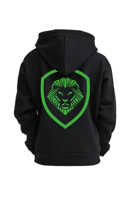 Kid's Future Looks Bright Green Lion Premium Pullover Hoodie