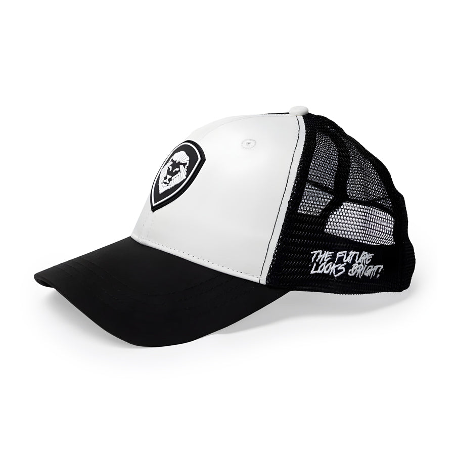 The Future Looks Bright Trucker Hat Black White