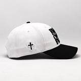 Faith over Fear Hebrews 11:1 White and Black Dual Tone Snapback Hat