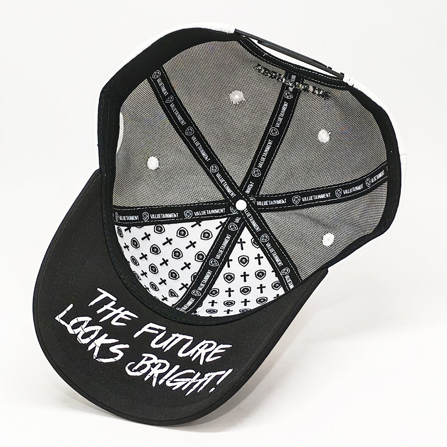 Faith over Fear Hebrews 11:1 White and Black Dual Tone Snapback Hat