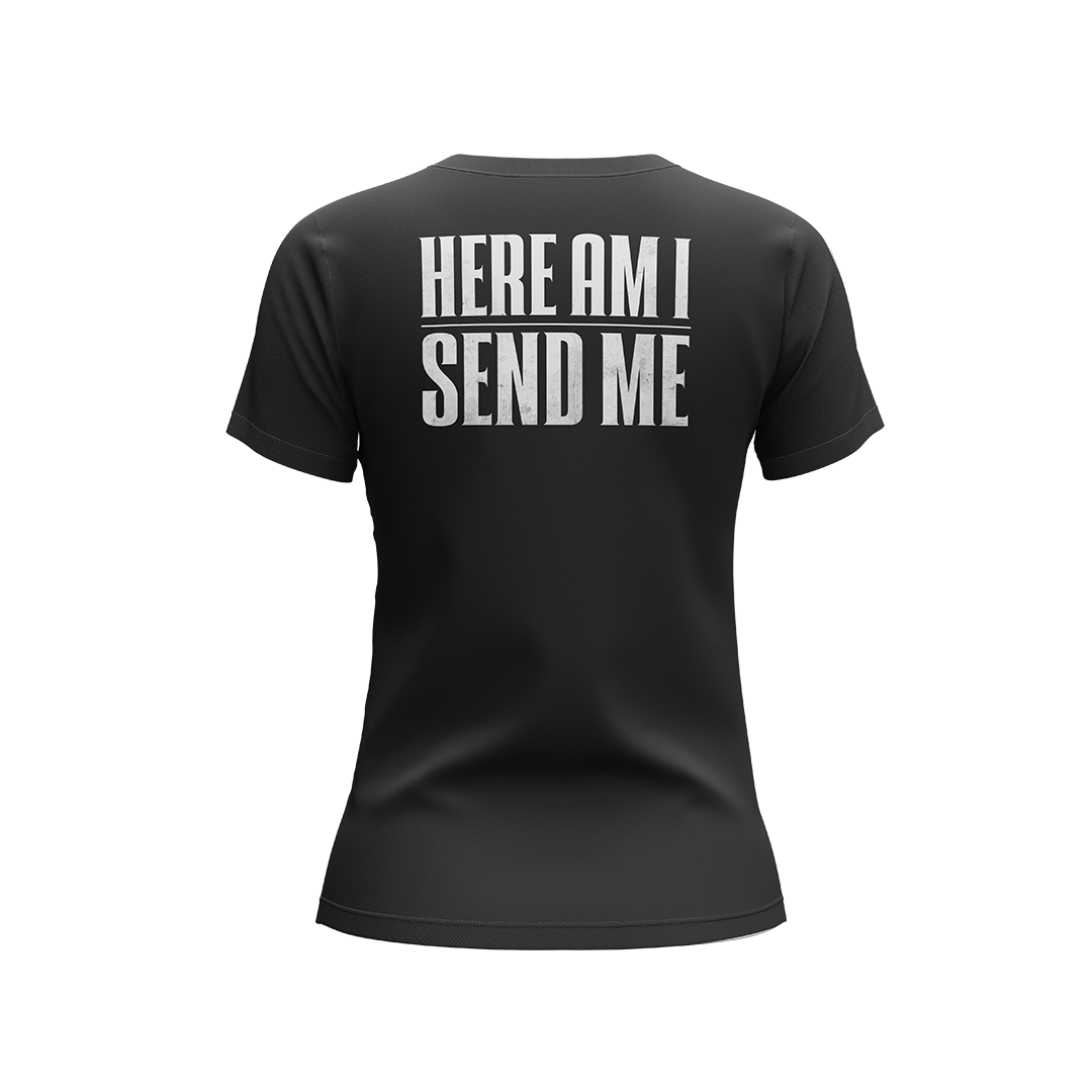 Women's Here Am I Send Me Short Sleeve T-Shirt