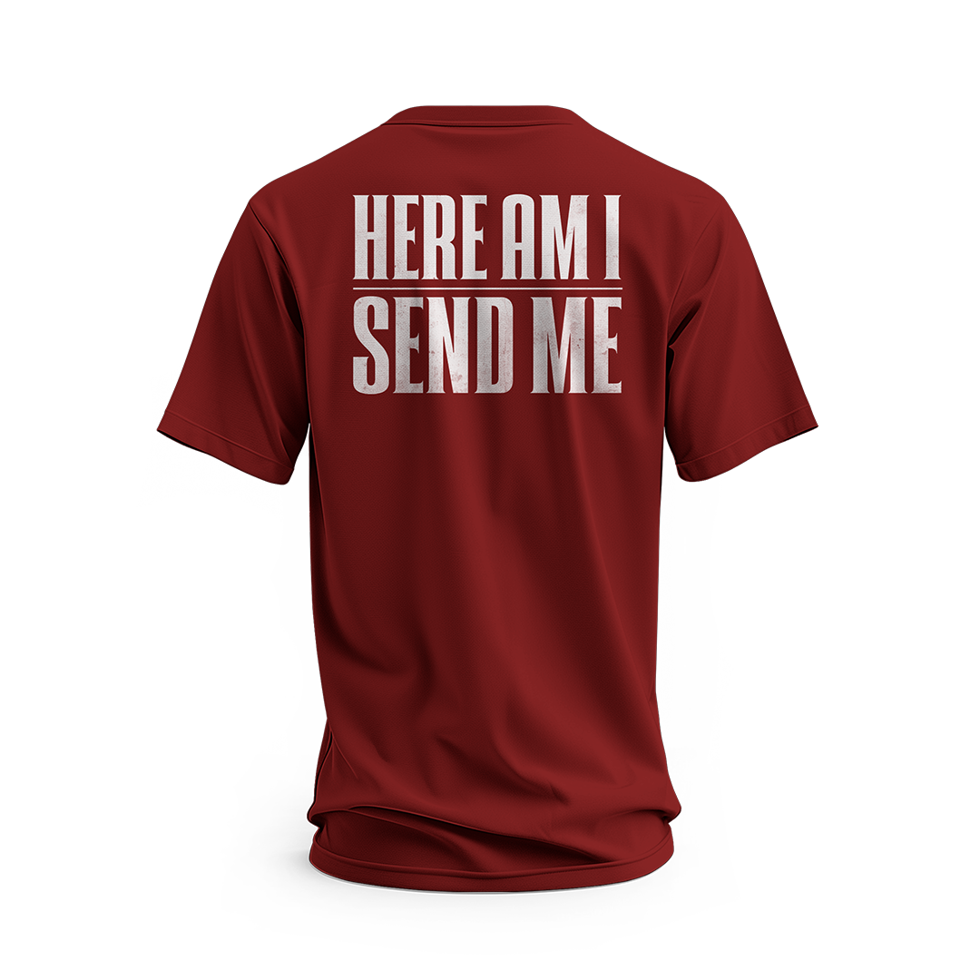 Isaiah 6:8 Here am I Send Me Short Sleeve T-Shirt