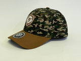 VT Shield Logo Future Looks Bright Camo Brown Snapback Hat