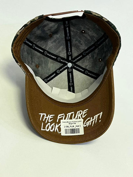 VT Shield Logo Future Looks Bright Camo Brown Snapback Hat