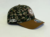 VT Shield Logo Future Looks Bright Camo Brown Snapback Hat