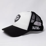 The Future Looks Bright Trucker Hat - Black & White