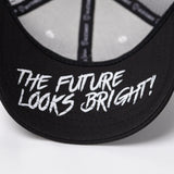 The Future Looks Bright Trucker Hat - Black & White