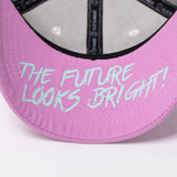 VT Shield Logo Future Looks Bright Pink & White Snapback Hat