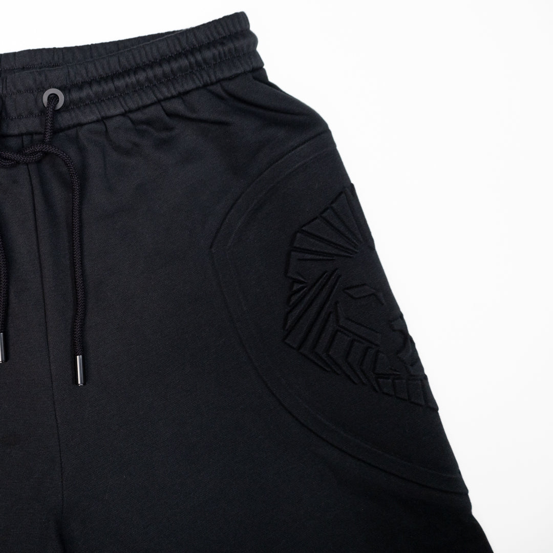 Embossed Shorts - Black