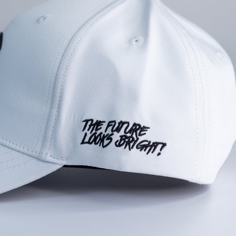 VT Shield Logo Future Looks Bright White & Black Snapback Hat