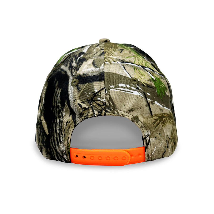 Lion Shield Back Woods print Snapback hat