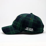 VT Shield logo Green Tartan Plaid Future Looks Bright Strapback Hat