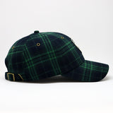 VT Shield logo Green Tartan Plaid Future Looks Bright Strapback Hat