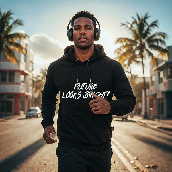 Men's Future Looks Bright White Lion Shield Premium Pullover