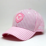 VT Shield Future Looks Bright Pink Gingham Check Snapback Hat