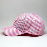 VT Shield Future Looks Bright Pink Gingham Check Snapback Hat