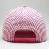 VT Shield Future Looks Bright Pink Gingham Check Snapback Hat