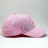 VT Shield Future Looks Bright Pink Gingham Check Snapback Hat