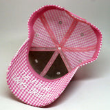 VT Shield Future Looks Bright Pink Gingham Check Snapback Hat