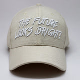 Future Looks Bright Ivory Cream Canvas Snapback Hat