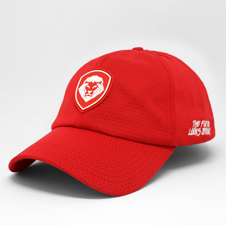 VT Shield Future Looks Bright Red Velcro Performance Perforated Hat