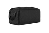 Valuetainment Lion Shield Debossed Black Toiletry Bag