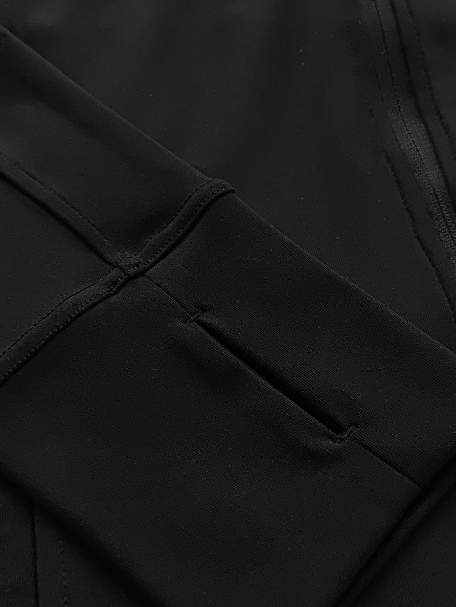 Women's Valuetainment VT Logo Black Performance Full Zip Up Jacket