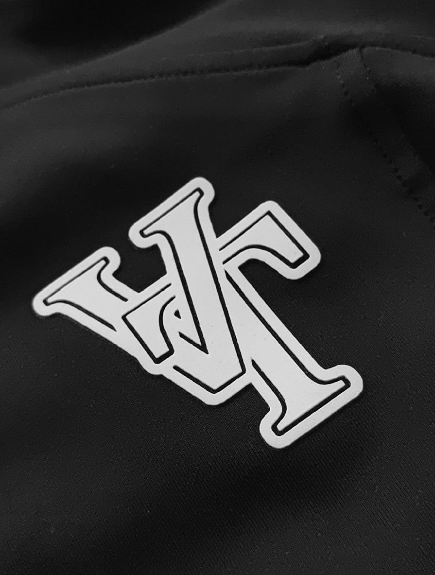 Women's Valuetainment VT Logo Black Performance Full Zip Up Jacket