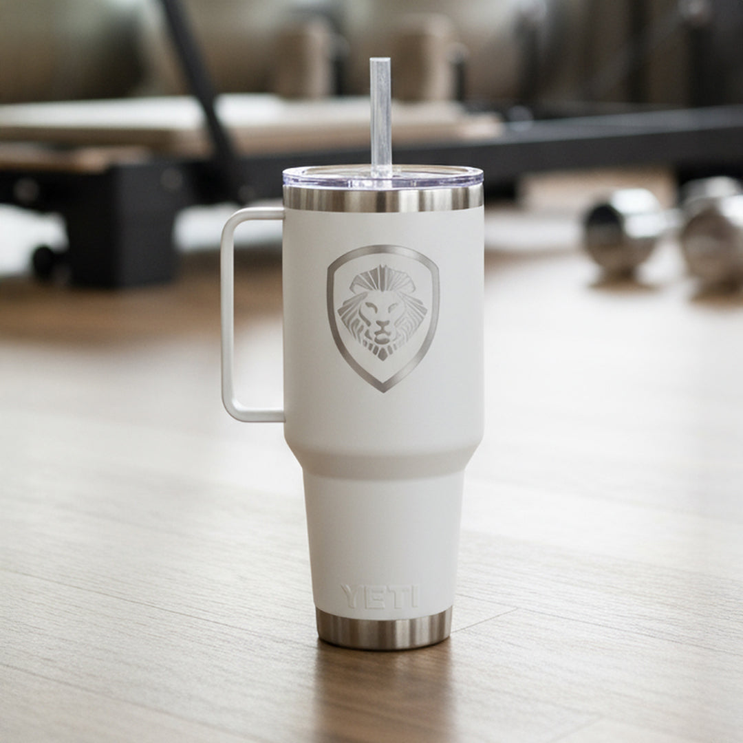 Future Looks Bright Valuetainment White YETI Rambler 42 oz Straw