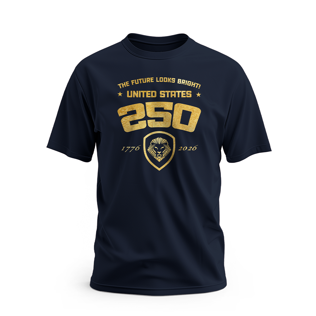 Future Looks Bright USA 250 okay Gold Short Sleeve T-Shirt