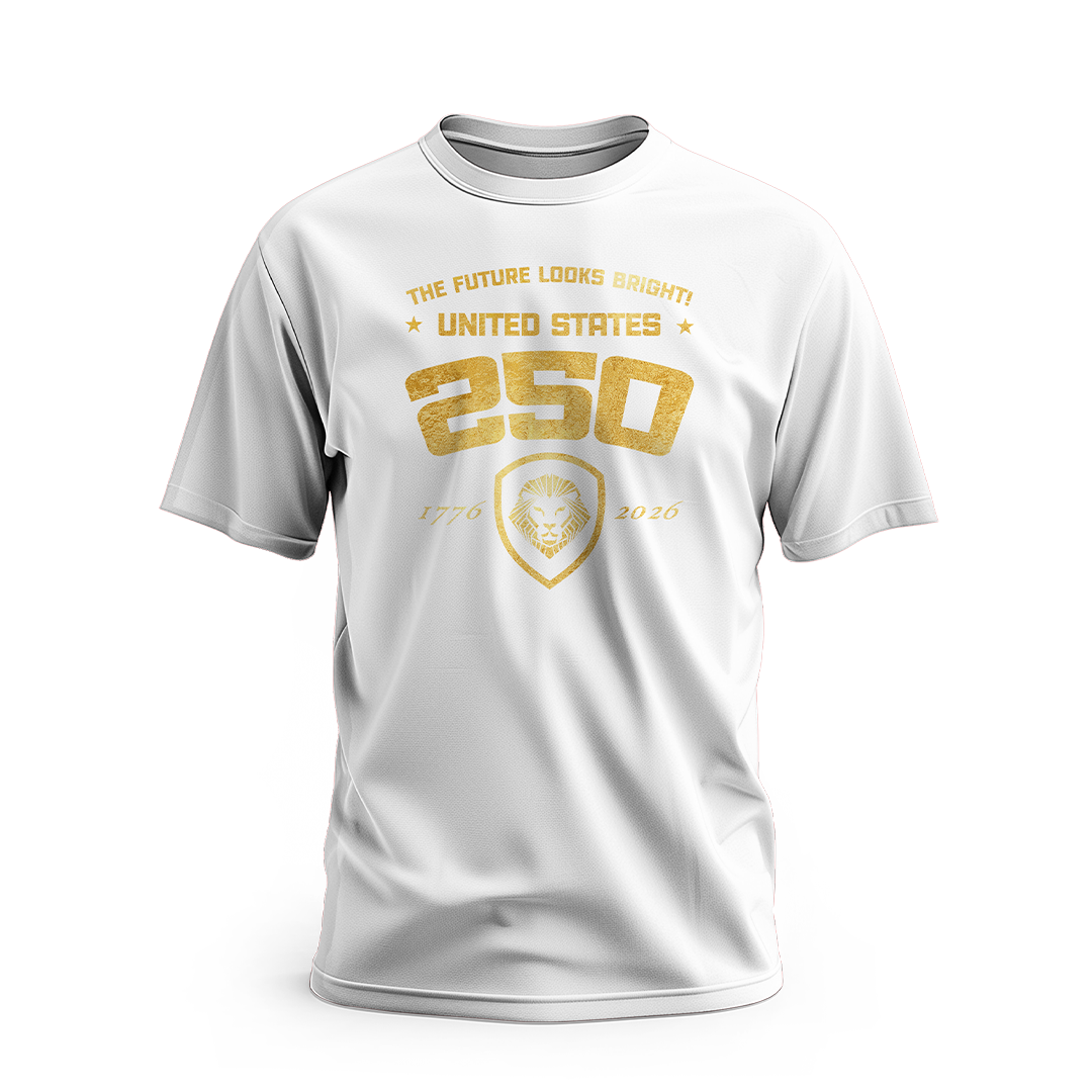 Future Looks Bright USA 250 okay Gold Short Sleeve T-Shirt