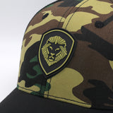 VT Shield Logo Future Looks Bright front panel Camo Snapback Hat