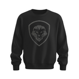 Women's Rhinestone Silver & Dark Grey Valuetainment Performance Crewneck Sweatshirt