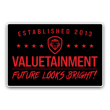 EST VALUETAINMENT STICKER (4.5"x3")