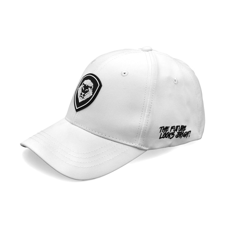 VT Shield Logo Future Looks Bright White & Black Flex Fit Hat