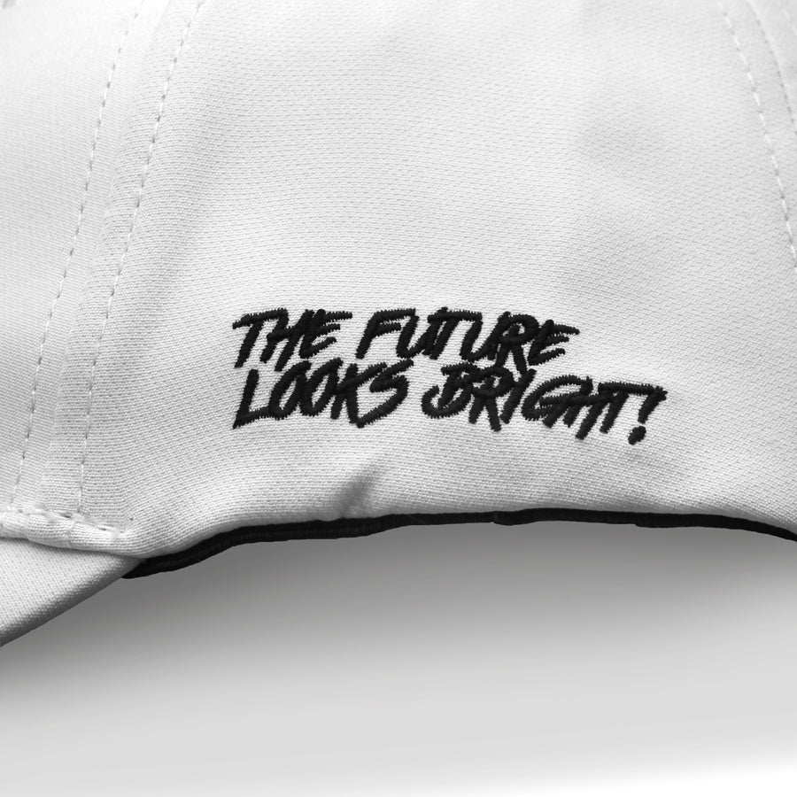 VT Shield Logo Future Looks Bright White & Black Flex Fit Hat