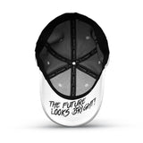 VT Shield Logo Future Looks Bright White & Black Flex Fit Hat