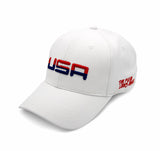 USA Retro Future Looks Bright White Snapback Hat (Ships 9/11)