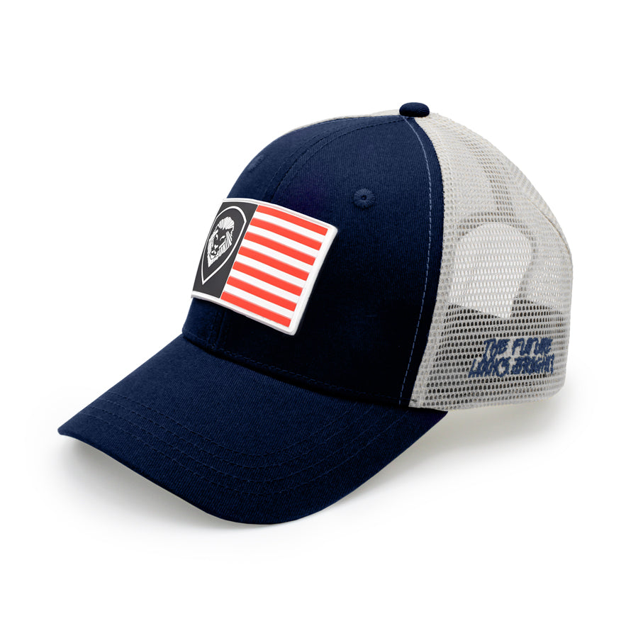 Valuetainment Flag Future Looks Bright Trucker Hat