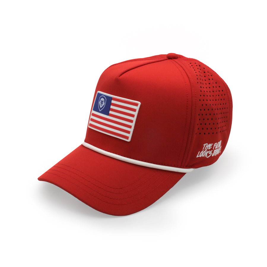 VT USA Flag Patch Performance Hat