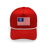 VT Flag Patch Red Future Looks Bright Performance Snapback Hat