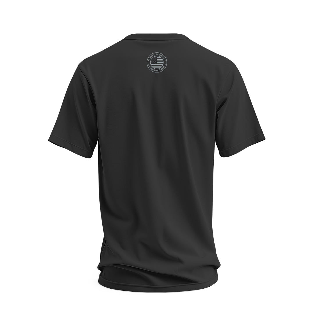 Future Looks Bright US Air Force Black Short Sleeve T-Shirt