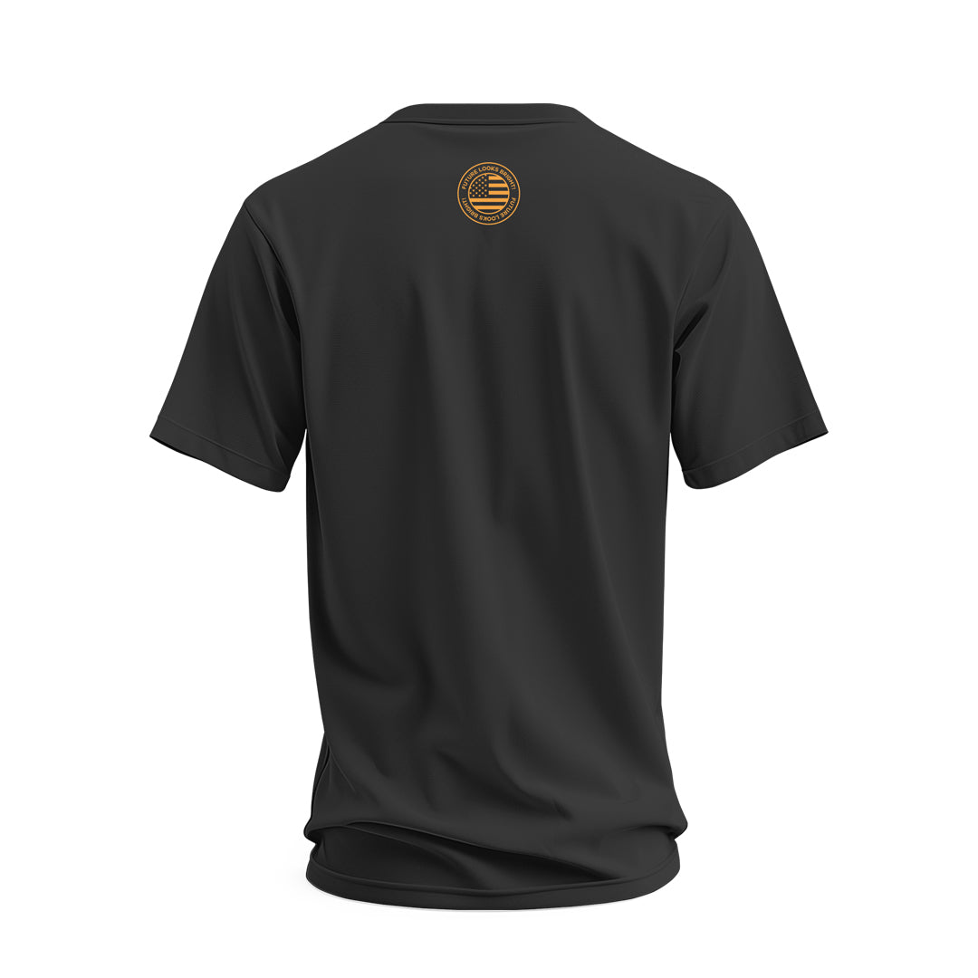 Future Looks Bright US Army Black Short Sleeve T-Shirt