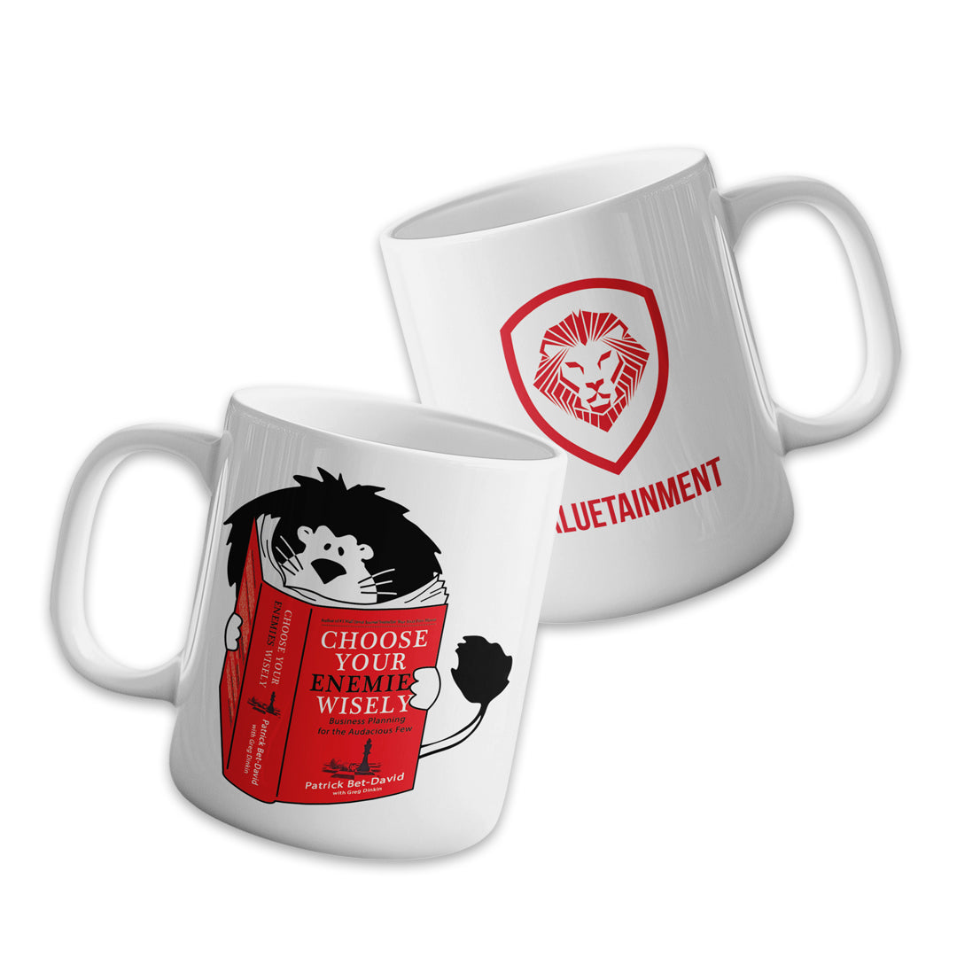 Future Looks Bright Reading Lion Valuetainment Mug