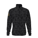 Lion Shield Charcoal Grey Performance Long Sleeves 1/4 Zip