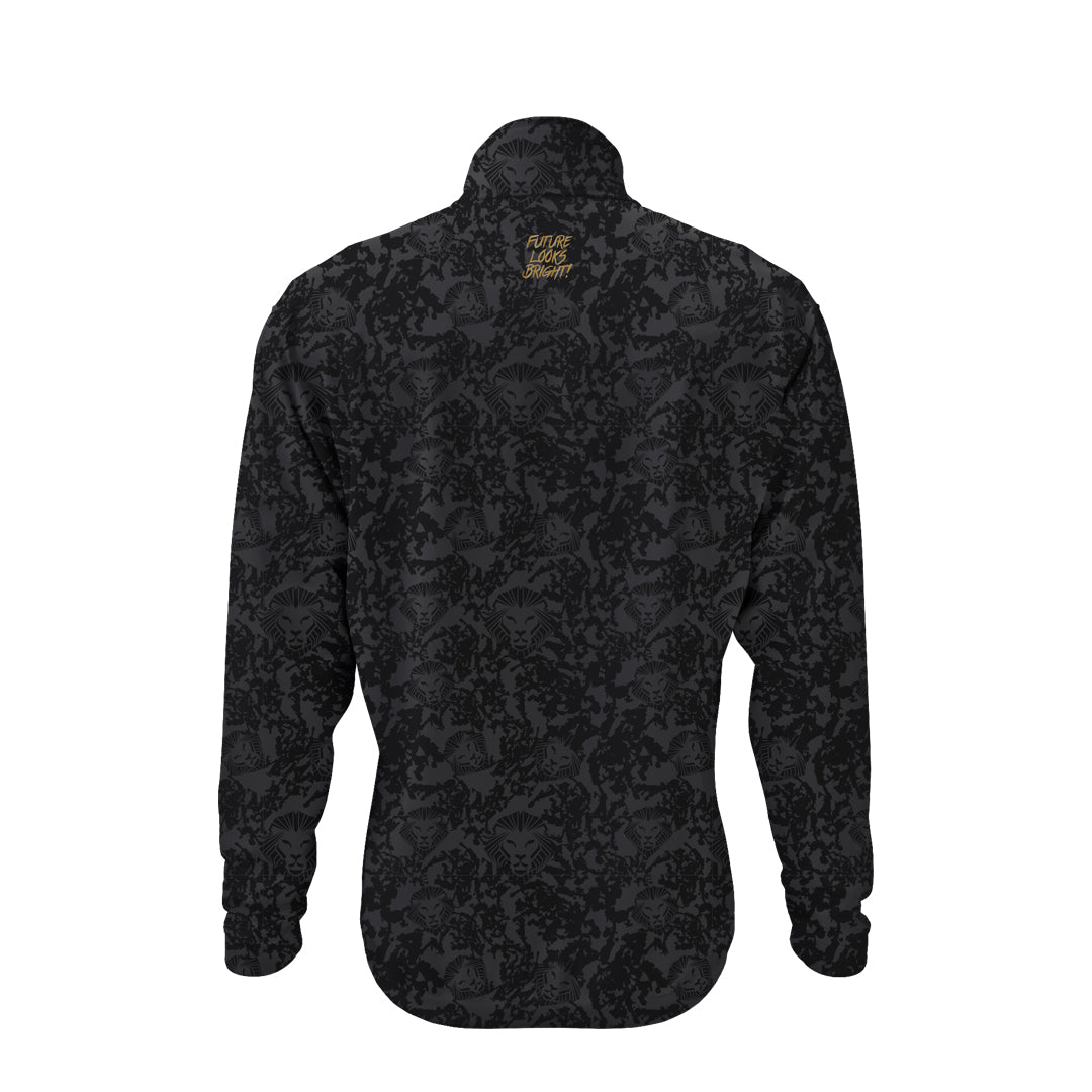 Lion Shield Charcoal Grey Performance Long Sleeves 1/4 Zip